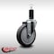 Service Caster 5'' SS Thermoplastic Rubber Wheel Swivel 1-1/4'' Expanding Stem Caster SCC-SSEX20S514-TPRB-114 - alternate 2